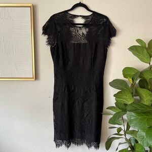 Black Lacy Cocktail Dress